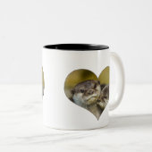 Uitstekende Mok van tweetonige liefdeskoffie (Voorkant rechts)