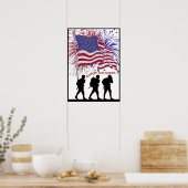 Uitstekende ondersteuning voor onze troepen Drie S Poster (Keuken)