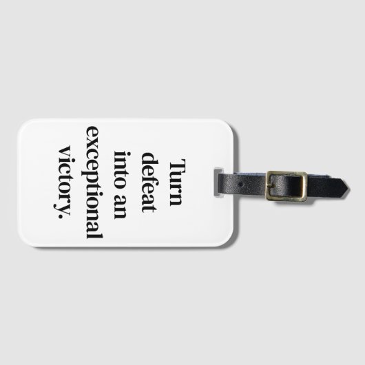 Uitstekende Overwinning Bagage Label (Voorkant (horizontaal))