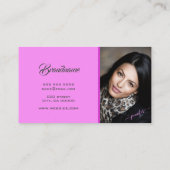 Uitstekende Paarse glitter Sparkle Stars Visitekaartje (Achterkant)