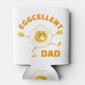 Uitstekende papa Uitstekend Ei Leuk Eten Pun Daddy Blikjeskoeler (Achterkant)