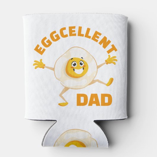Uitstekende papa Uitstekend Ei Leuk Eten Pun Daddy Blikjeskoeler (Achterkant)