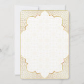 Uitstekende pauw thema bruiloft uitnodiging (Achterkant)