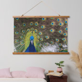 Uitstekende pauwenveer hangend wandkleed (Slaapkamer)