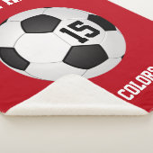 Uitstekende persoonlijke Soccer Senior Night Gift  Sherpa Deken (3/4)