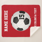 Uitstekende persoonlijke Soccer Senior Night Gift  Sherpa Deken (Voorkant (horizontaal))