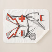 Uitstekende persoonlijke verpleegkundigen sherpa deken (Voorkant (horizontaal))