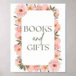 Uitstekende Perzik Bloemen Boeken & Geschenken Pos Poster