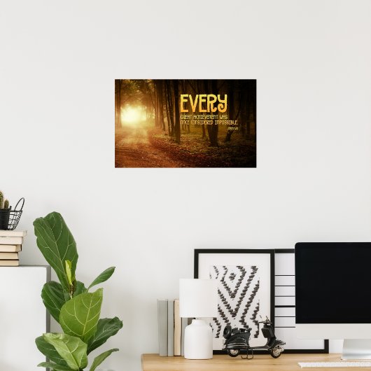 Uitstekende prestaties Inspirerend Poster afdrukke (Thuiskantoor)