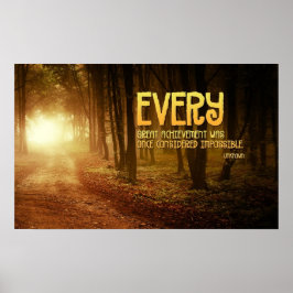 Uitstekende prestaties Inspirerend Poster afdrukke