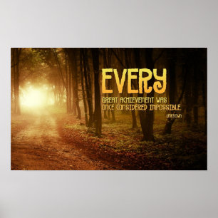 Uitstekende prestaties Inspirerend Poster afdrukke