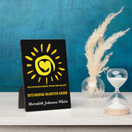 Uitstekende prijs voor vrijwilligers fotoplaat