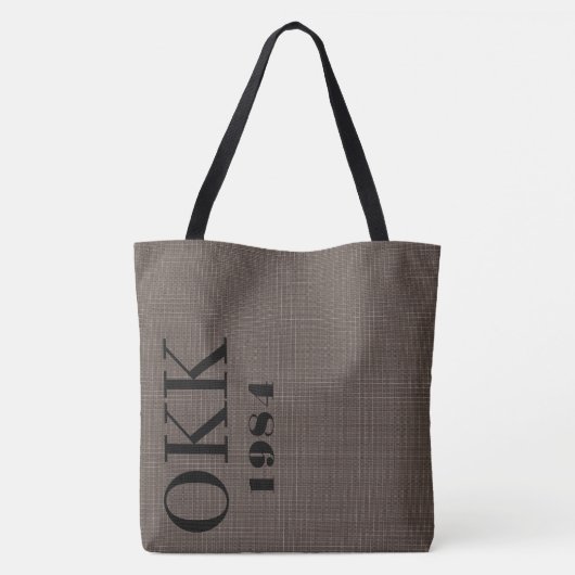 Uitstekende Print Body Bag, groot Tote Bag (Achterkant)