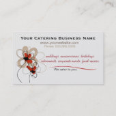Uitstekende professionele cateringVisitekaartjes Visitekaartje (Achterkant)