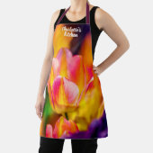 Uitstekende rode en gele kleur Tulp Schort (Insitu)