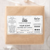 Uitstekende Roos Gold en marmer-gecentreerde Soy-k Etiket (Insitu)