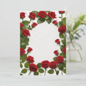 "Uitstekende Roos-ontworpen uitnodigings Kaarten:  Kaart (Staand voorkant)