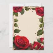 "Uitstekende Roos-ontworpen uitnodigings Kaarten:  Kaart (Achterkant)