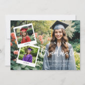 Uitstekende Script Collage 4 Foto's Tijdlijn Afstu Kaart (Voorkant)