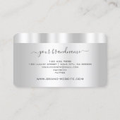 Uitstekende Silver Effect Professional en legant Visitekaartje (Achterkant)