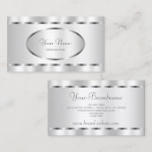 Uitstekende Silver Effect Professional en legant Visitekaartje (Voorkant / Achterkant)