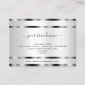 Uitstekende Silver Effect Professional en Modern Visitekaartje (Achterkant)