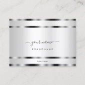 Uitstekende Silver Effect Professional en Modern Visitekaartje (Voorkant)