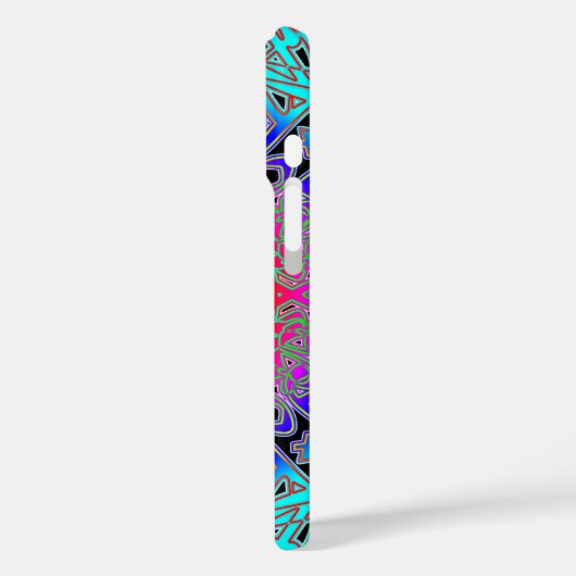 Uitstekende spectra glyph Case-Mate iPhone case (Achterkant / Links)
