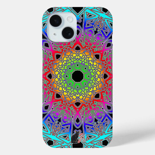 Uitstekende spectra glyph Case-Mate iPhone case (Achterkant)