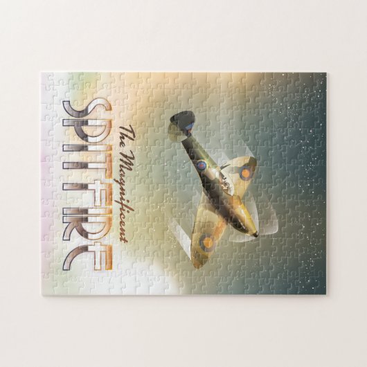 Uitstekende spitfire-reisposterafdrukken legpuzzel (Horizontaal)