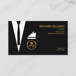 Uitstekende stijlvolle Suit Modern Chic Chauffeur Visitekaartje