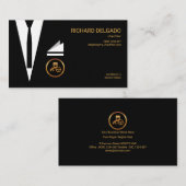 Uitstekende stijlvolle Suit Modern Chic Chauffeur Visitekaartje (Voorkant / Achterkant)