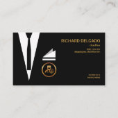 Uitstekende stijlvolle Suit Modern Chic Chauffeur Visitekaartje (Voorkant)