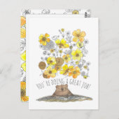 Uitstekende taakleraar briefkaart (Voorkant / Achterkant)