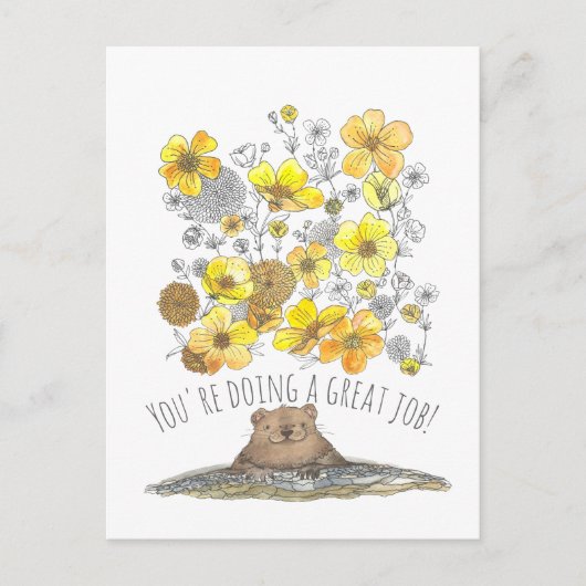 Uitstekende taakleraar briefkaart (Voorkant)