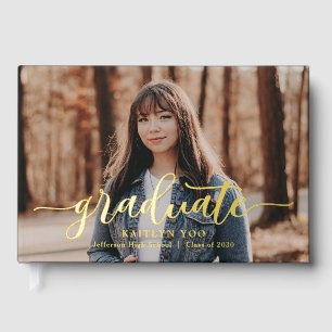 Uitstekende Taste Folie Foto Afstuderen Gastboek Gastenboek