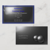 Uitstekende Thin Blue Line Aangepaste Visitekaartj Visitekaartje (Voorkant / Achterkant)