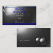 Uitstekende Thin Blue Line Aangepaste Visitekaartj Visitekaartje (Voorkant / Achterkant)