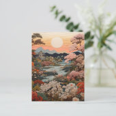 Uitstekende traditionele Japanse tapijtkunst: Briefkaart (Staand voorkant)