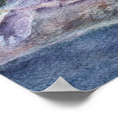 Uitstekende tropische schildpad poster (Hoek)