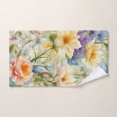 Uitstekende verfijnde lentebloemen. Schilderen Bad Handdoek (Handdoek)