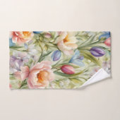 Uitstekende verfijnde lentebloemen. Schilderen Bad Handdoek (Handdoek)