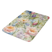 Uitstekende verfijnde lentebloemen. Schilderen Badmat (Gekanteld)