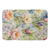 Uitstekende verfijnde lentebloemen. Schilderen Badmat (Voorkant)