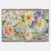 Uitstekende verfijnde lentebloemen. Schilderen Deken (Voorkant)
