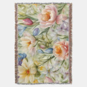 Uitstekende verfijnde lentebloemen. Schilderen Deken (Voorkant Verticaal)