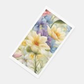 Uitstekende verfijnde lentebloemen. Schilderen Servet (Hoek)