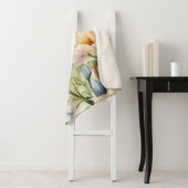 Uitstekende verfijnde lentebloemen. Schilderen Sherpa Deken (In situ)