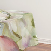 Uitstekende verfijnde lentebloemen. Schilderen Tafelkleed (Voorbeeld)