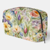 Uitstekende verfijnde lentebloemen. Schilderen Toilettasje (Rechterhoek)